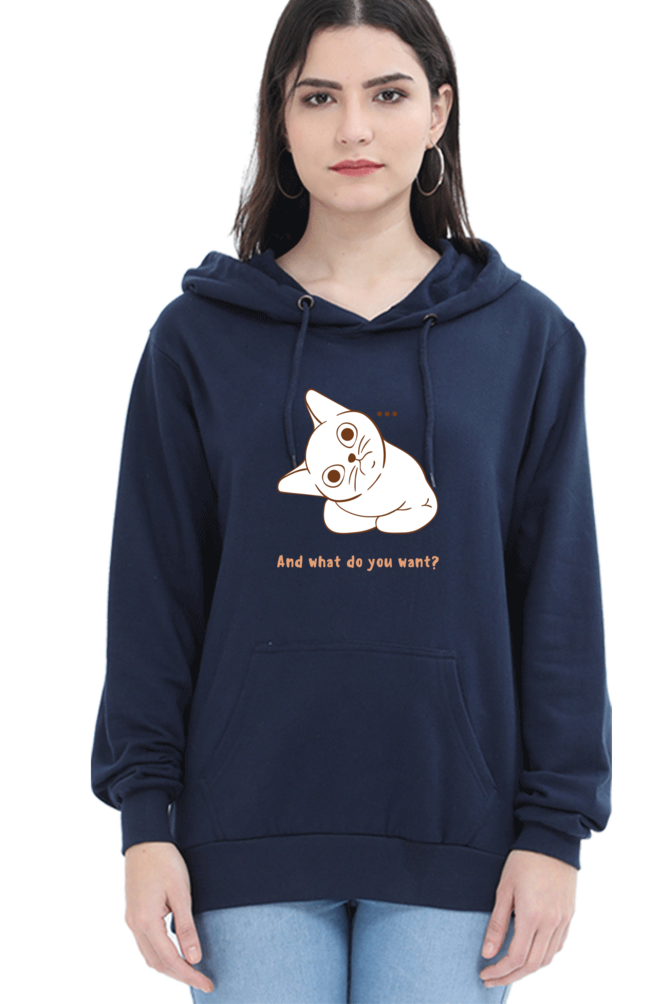 WOMEN || HOODIE SWEATSHIRT ||  CAT || ANIME || ANIMAL PRINT || QUIRKY || CAT LOVER || CUTE CAT || KITTEN || FUNNY || ANIMAL LOVER || CAT MEME || GRAPHIC DESIGN || GIFT FOR HER || WINTER WEAR