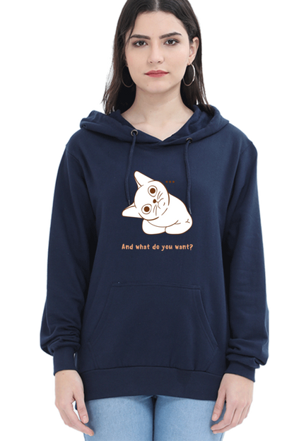 WOMEN || HOODIE SWEATSHIRT ||  CAT || ANIME || ANIMAL PRINT || QUIRKY || CAT LOVER || CUTE CAT || KITTEN || FUNNY || ANIMAL LOVER || CAT MEME || GRAPHIC DESIGN || GIFT FOR HER || WINTER WEAR