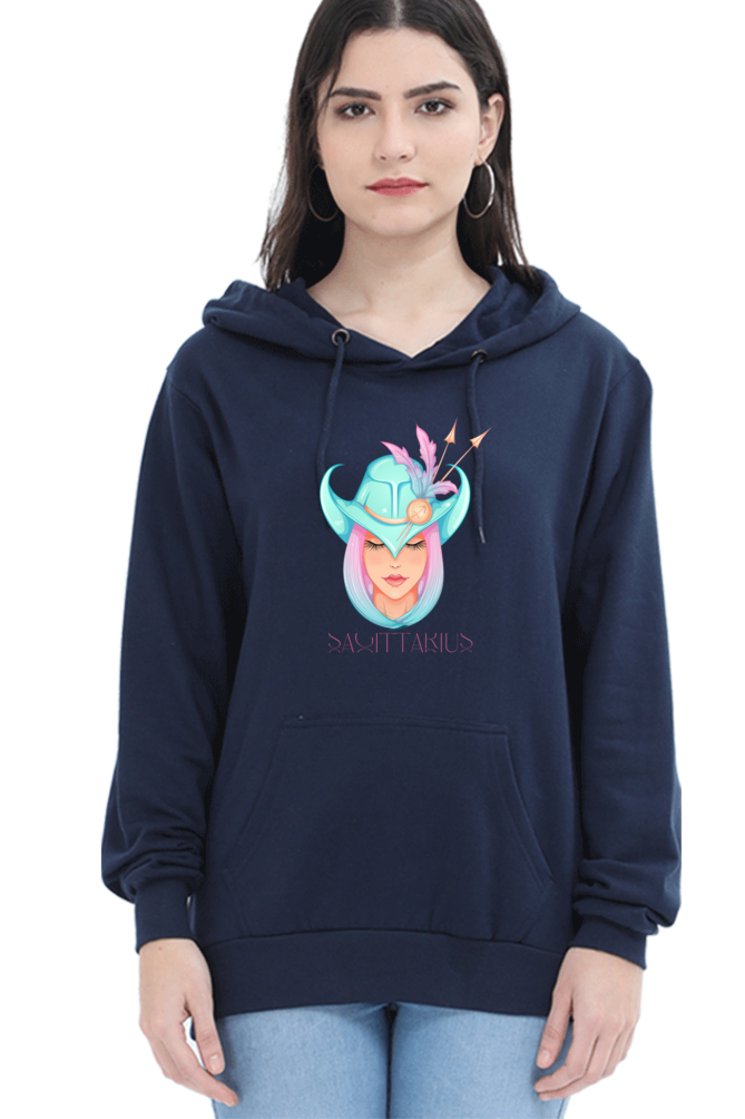 WOMEN || HOODIE SWEATSHIRT || ZODIAC SIGN || ASTROLOGY || SAGITTARIUS || FREEDOM || COWBOY HAT || COWGIRL || BIRTHDAY || GIFT FOR HER