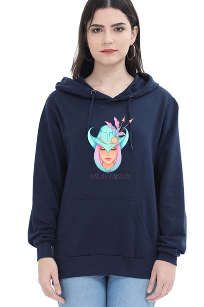 WOMEN || HOODIE SWEATSHIRT || ZODIAC SIGN || ASTROLOGY || SAGITTARIUS || FREEDOM || COWBOY HAT || COWGIRL || BIRTHDAY || GIFT FOR HER