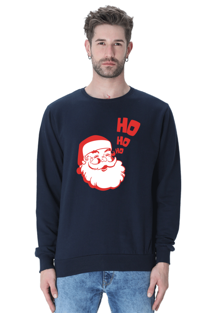 MEN || SWEATSHIRT || STREETWEAR || MERRY CHRISTMAS || SANTA CLAUS || HO HO HO || HOLIDAY FASHION || CUTE SANTA || GRAPHIC DESIGN || CHRISTMAS GIFTS || WINTER WEAR