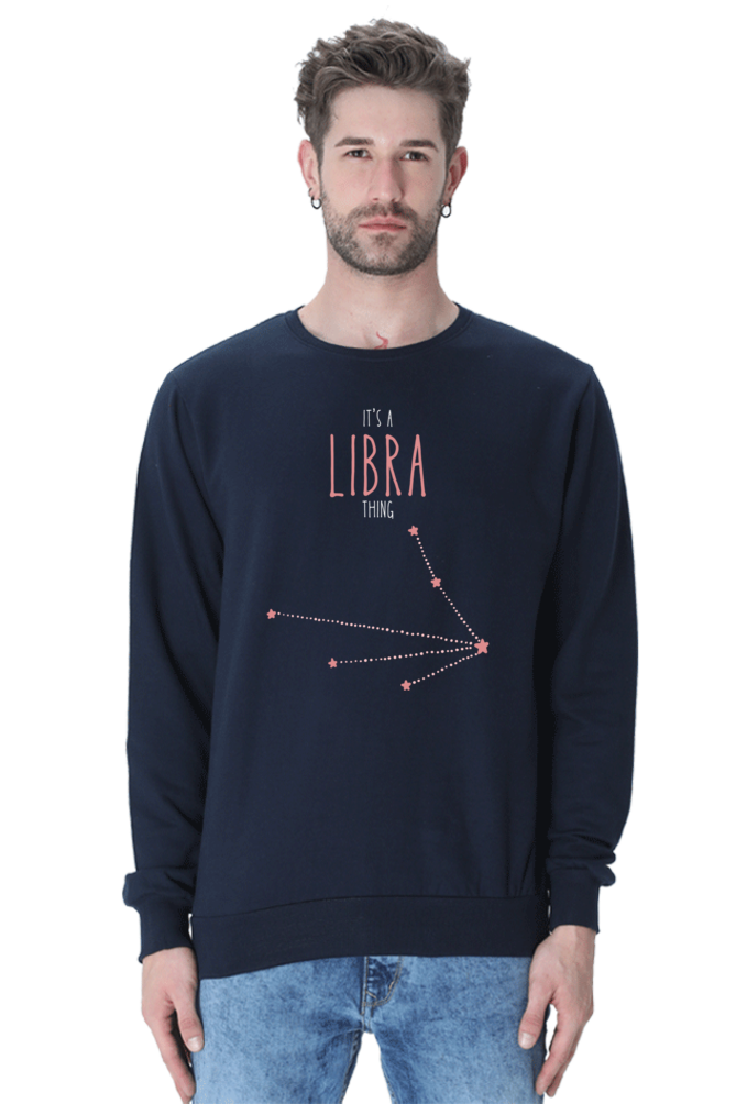 MEN || SWEATSHIRT || ZODIAC SIGN || ASTROLOGY || LIBRA || EXTROVERT || FRIENDLY || STAR || BIRTHDAY || GIFT FOR HIM || WINTER WEAR