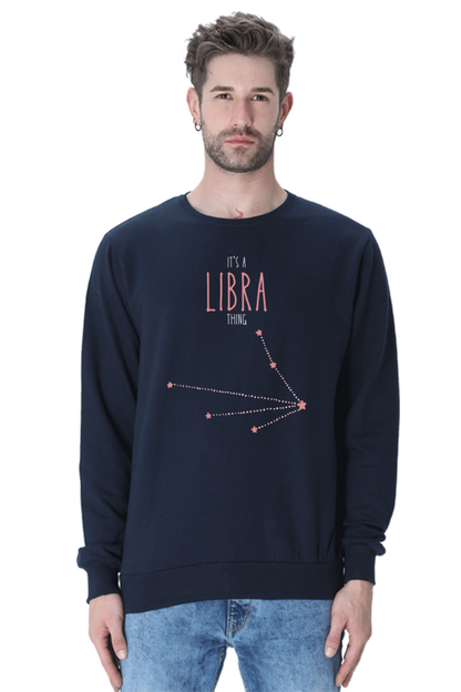 MEN || SWEATSHIRT || ZODIAC SIGN || ASTROLOGY || LIBRA || EXTROVERT || FRIENDLY || STAR || BIRTHDAY || GIFT FOR HIM || WINTER WEAR