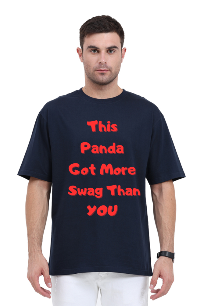 MEN || ROUND NECK OVERSIZED CLASSIC T-SHIRT || CUTE PANDA || FUNNY QUOTES || PANDA BEAR || ANIMAL PRINT || ANIME || FASHION || LITTLE PANDA || LUNGI || BACK DESIGN || WINTER WEAR