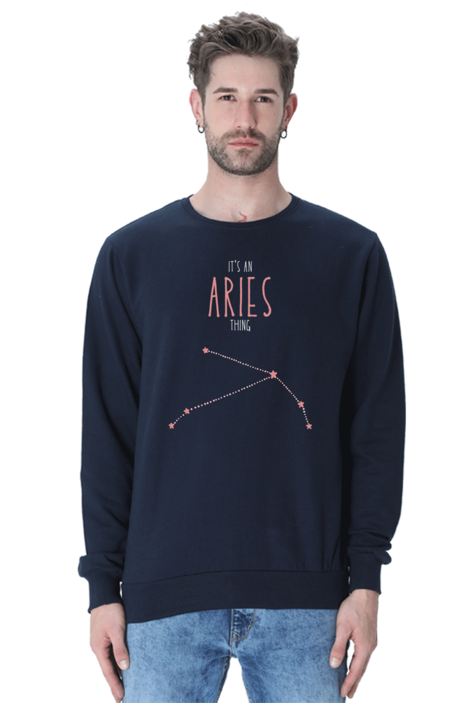 MEN || SWEATSHIRT || ZODIAC SIGN || ASTROLOGY || ARIES || STAR || BIRTHDAY || GIFT FOR HIM || WINTER WEAR