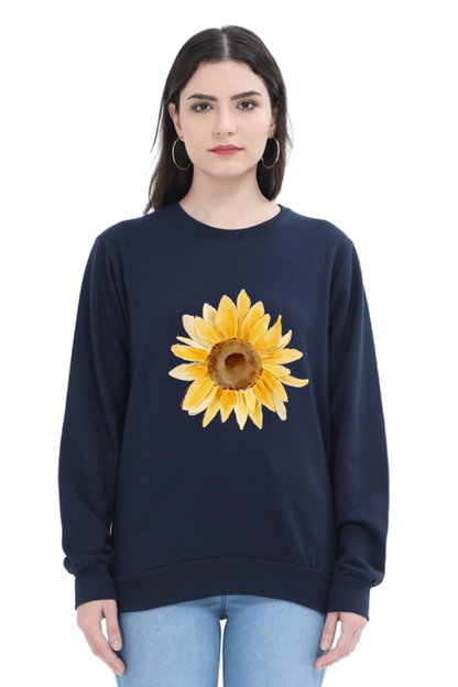 WOMEN || SWEATSHIRT || FLOWER || FLORAL PRINT || SUNFLOWER || BOHO || NATURE || GIFT FOR HER || WINTER WEAR