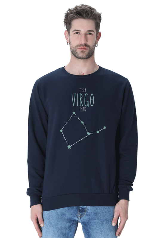 MEN || SWEATSHIRT || ZODIAC SIGN || ASTROLOGY || VIRGO || STAR || BIRTHDAY || GIFT FOR HIM || WINTER WEAR