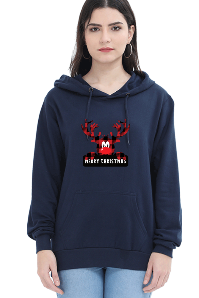 WOMEN || HOODIE SWEATSHIRT || STREETWEAR ||  MERRY CHRISTMAS || SANTA CLAUS || REINDEER || HOLIDAY FASHION || CHRISTMAS GIFTS || WINTER WEAR