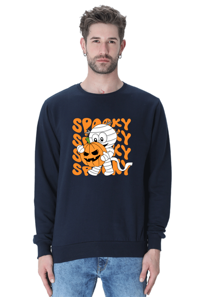 MEN || SWEATSHIRT || STREETWEAR || MUMMY || FUNNY || SPOOKY || PUMPKIN || GRAPHIC DESIGN || HALLOWEEN || WINTER WEAR