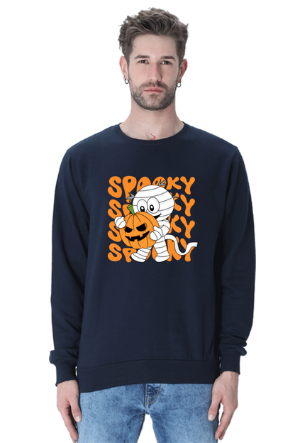 MEN || SWEATSHIRT || STREETWEAR || MUMMY || FUNNY || SPOOKY || PUMPKIN || GRAPHIC DESIGN || HALLOWEEN || WINTER WEAR