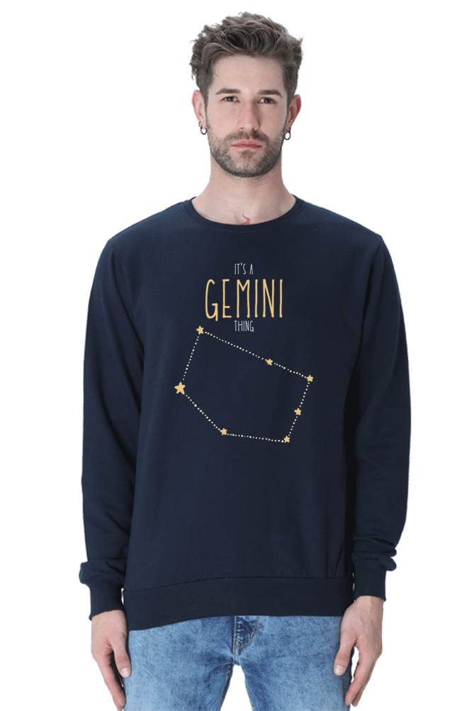 MEN || SWEATSHIRT || ZODIAC SIGN || ASTROLOGY || GEMINI || STAR || BIRTHDAY || GIFT FOR HIM || WINTER WEAR