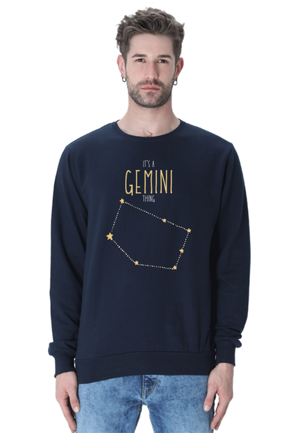 MEN || SWEATSHIRT || ZODIAC SIGN || ASTROLOGY || GEMINI || STAR || BIRTHDAY || GIFT FOR HIM || WINTER WEAR