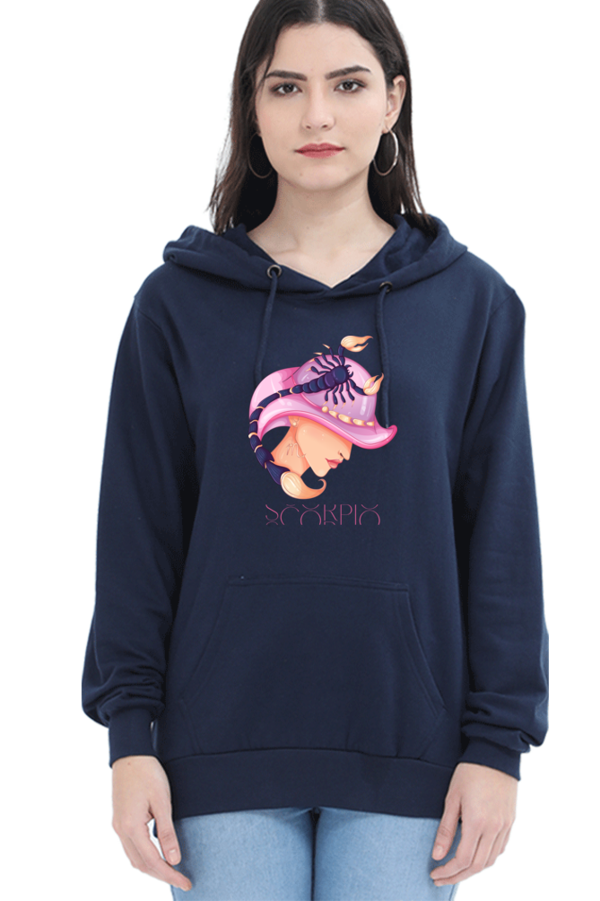 WOMEN || HOODIE SWEATSHIRT || ZODIAC SIGN || ASTROLOGY || SCORPIO || WATER SIGN || LOYALTY || DEVOTIONAL || FANTASY || BIRTHDAY || GIFT FOR HER