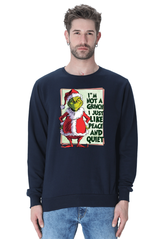 MEN || SWEATSHIRT || MERRY CHRISTMAS || SANTA CLAUS || GRINCH || INTROVERT HUMOUR  || FUNNY QUOTES || TRENDY || FASHION