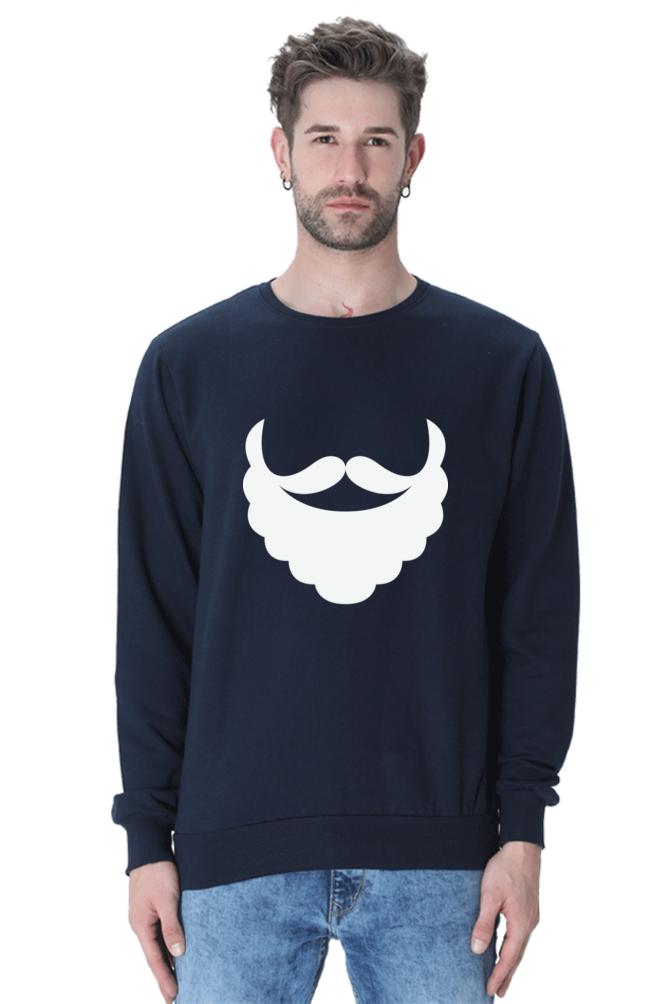 MEN || SWEATSHIRT || STREETWEAR || MERRY CHRISTMAS || SANTA CLAUS || BEARD || MOUSTACHE || FUNNY || CHRISTMAS HUMOR || HOLIDAY FASHION || CHRISTMAS GIFTS || WINTER WEAR