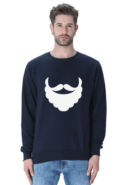 MEN || SWEATSHIRT || STREETWEAR || MERRY CHRISTMAS || SANTA CLAUS || BEARD || MOUSTACHE || FUNNY || CHRISTMAS HUMOR || HOLIDAY FASHION || CHRISTMAS GIFTS || WINTER WEAR