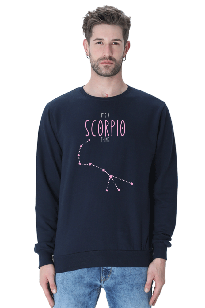 MEN || SWEATSHIRT || ZODIAC SIGN || ASTROLOGY || SCORPIO || WATER SIGN || LOYALTY || DEVOTIONAL || FANTASY || STAR || BIRTHDAY || GIFT FOR HIM || WINTER WEAR