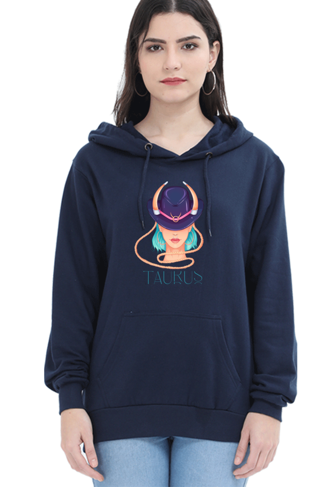 WOMEN || HOODIE SWEATSHIRT || ZODIAC SIGN || ASTROLOGY || TAURUS || HORNS || BIRTHDAY || GIFTS FOR HER