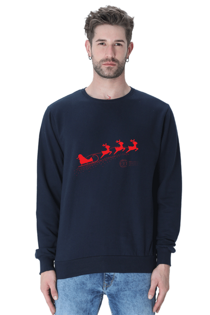 MEN || SWEATSHIRT || MERRY CHRISTMAS || SANTA CLAUS || REINDEER || ILLUSTRATION || GRAPHIC DESIGN || HOLIDAY FASHION || CHRISTMAS GIFTS || WINTER WEAR