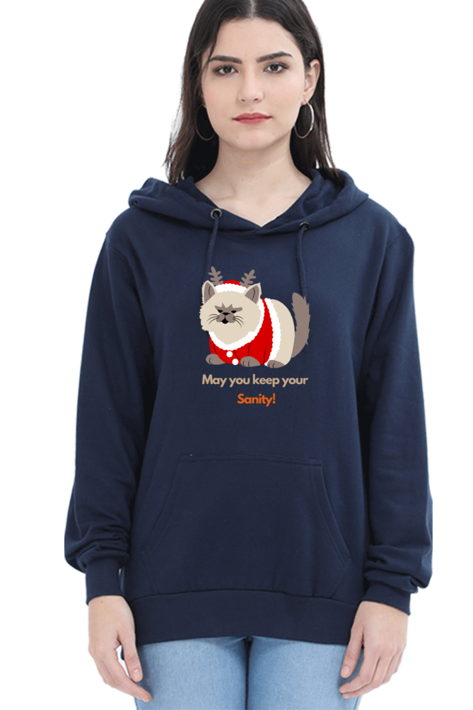 WOMEN || HOODIE SWEATSHIRT || STREETWEAR || MERRY CHRISTMAS || CAT || ANIME || ANIMAL PRINT || CAT LOVER || CUTE CAT || KITTEN || FUNNY || ANIMAL LOVER || CAT MEME || HOLIDAY FASHION || CHRISTMAS GIFTS || WINTER WEAR