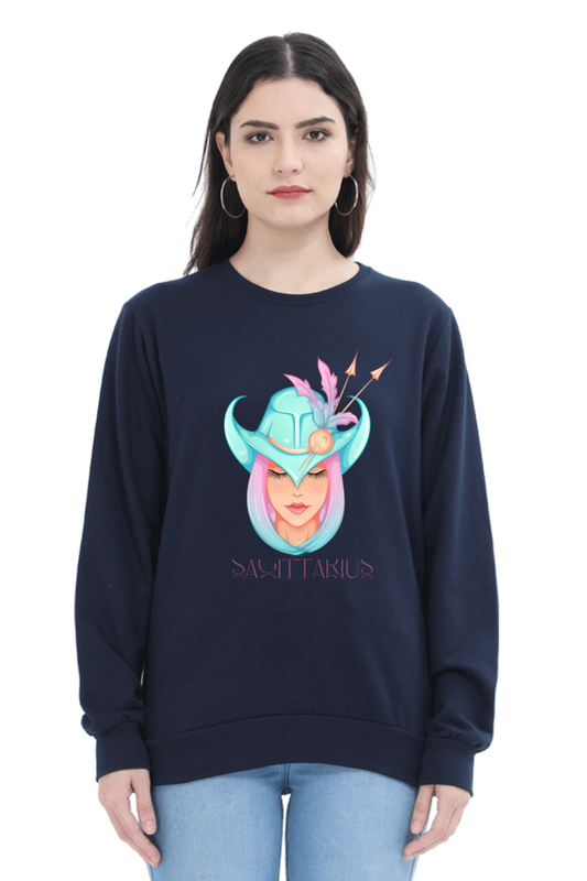 WOMEN || SWEATSHIRT || ZODIAC SIGN || ASTROLOGY || SAGITTARIUS || FREEDOM || COWBOY HAT || COWGIRL || BIRTHDAY || GIFT FOR HER