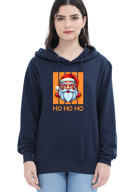 WOMEN || HOODIE SWEATSHIRT || STREETWEAR || MERRY CHRISTMAS || SANTA CLAUS || HO HO HO || HOLIDAY FASHION || CHRISTMAS GIFTS || WINTER WEAR