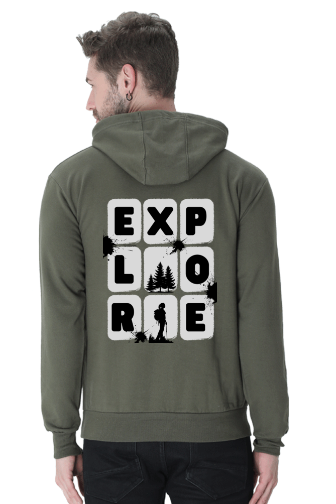 MEN || HOODIE SWEATSHIRT || TRAVEL || EXPLORE || MAN WITH BACKPACK || HIKING || ADVENTURE || OUTDOOR || CAMPING || NATURE LOVER