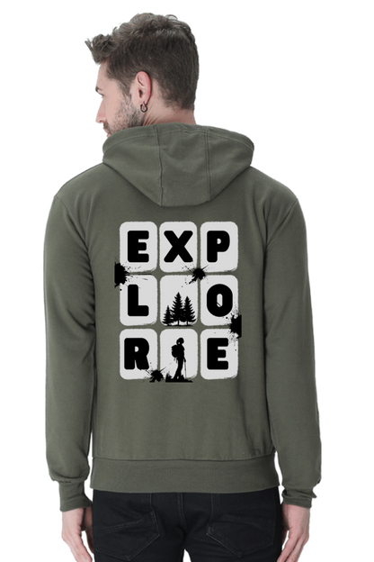 MEN || HOODIE SWEATSHIRT || TRAVEL || EXPLORE || MAN WITH BACKPACK || HIKING || ADVENTURE || OUTDOOR || CAMPING || NATURE LOVER