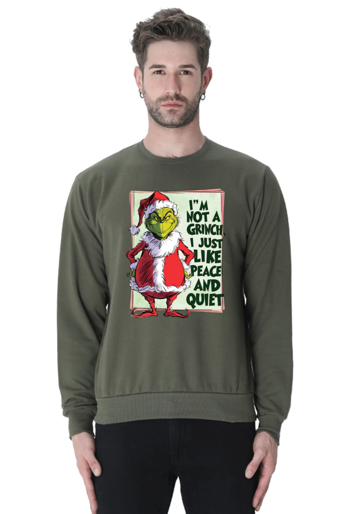 MEN || SWEATSHIRT || MERRY CHRISTMAS || SANTA CLAUS || GRINCH || INTROVERT HUMOUR  || FUNNY QUOTES || TRENDY || FASHION