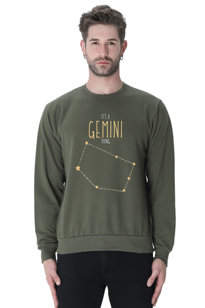 MEN || SWEATSHIRT || ZODIAC SIGN || ASTROLOGY || GEMINI || STAR || BIRTHDAY || GIFT FOR HIM || WINTER WEAR