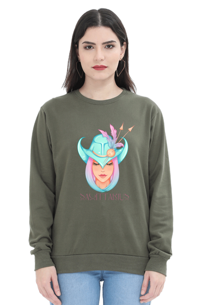 WOMEN || SWEATSHIRT || ZODIAC SIGN || ASTROLOGY || SAGITTARIUS || FREEDOM || COWBOY HAT || COWGIRL || BIRTHDAY || GIFT FOR HER