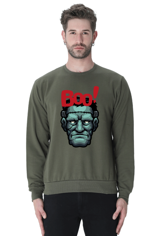 MEN || SWEATSHIRT || STREETWEAR || MONSTER || FRANKENSTEIN || GRAPHIC DESIGN || HALLOWEEN || WINTER WEAR