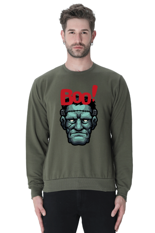 MEN || SWEATSHIRT || STREETWEAR || MONSTER || FRANKENSTEIN || GRAPHIC DESIGN || HALLOWEEN || WINTER WEAR