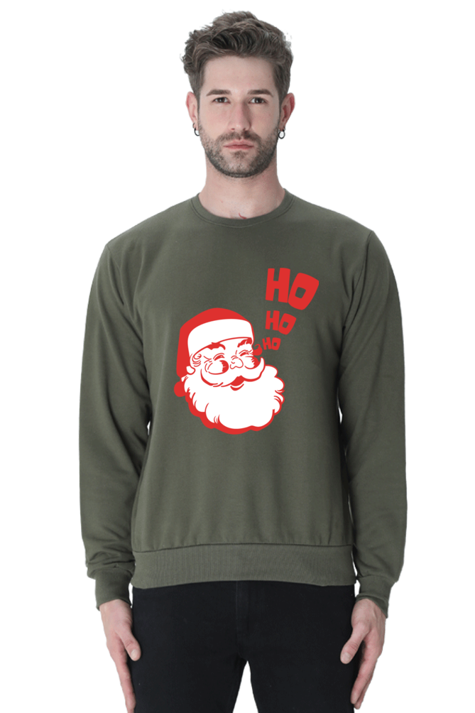 MEN || SWEATSHIRT || STREETWEAR || MERRY CHRISTMAS || SANTA CLAUS || HO HO HO || HOLIDAY FASHION || CUTE SANTA || GRAPHIC DESIGN || CHRISTMAS GIFTS || WINTER WEAR