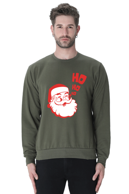 MEN || SWEATSHIRT || STREETWEAR || MERRY CHRISTMAS || SANTA CLAUS || HO HO HO || HOLIDAY FASHION || CUTE SANTA || GRAPHIC DESIGN || CHRISTMAS GIFTS || WINTER WEAR