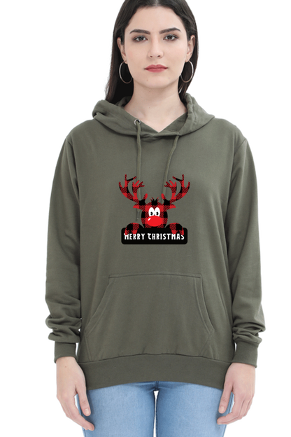 WOMEN || HOODIE SWEATSHIRT || STREETWEAR ||  MERRY CHRISTMAS || SANTA CLAUS || REINDEER || HOLIDAY FASHION || CHRISTMAS GIFTS || WINTER WEAR