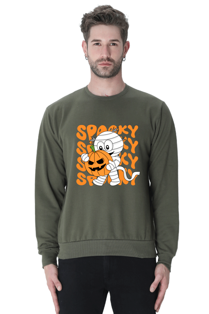 MEN || SWEATSHIRT || STREETWEAR || MUMMY || FUNNY || SPOOKY || PUMPKIN || GRAPHIC DESIGN || HALLOWEEN || WINTER WEAR