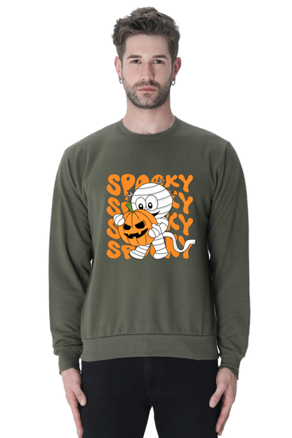 MEN || SWEATSHIRT || STREETWEAR || MUMMY || FUNNY || SPOOKY || PUMPKIN || GRAPHIC DESIGN || HALLOWEEN || WINTER WEAR