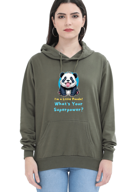 WOMEN || HOODIE SWEATSHIRT || CUTE PANDA || FUNNY QUOTES || PANDA BEAR || VECTOT ART || ANIMAL PRINT || ANIME || FASHION || LITTLE PANDA || GIFT FOR HER || WINTER WEAR