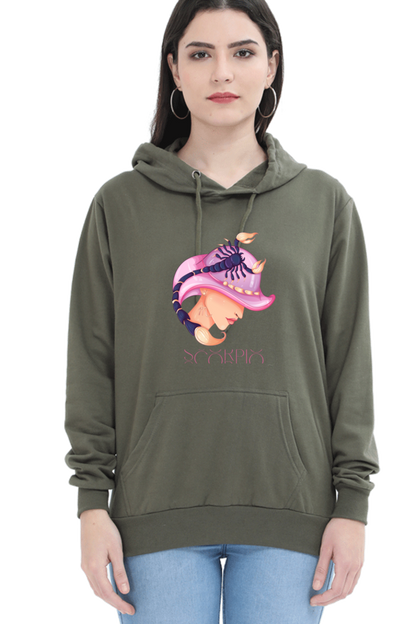 WOMEN || HOODIE SWEATSHIRT || ZODIAC SIGN || ASTROLOGY || SCORPIO || WATER SIGN || LOYALTY || DEVOTIONAL || FANTASY || BIRTHDAY || GIFT FOR HER