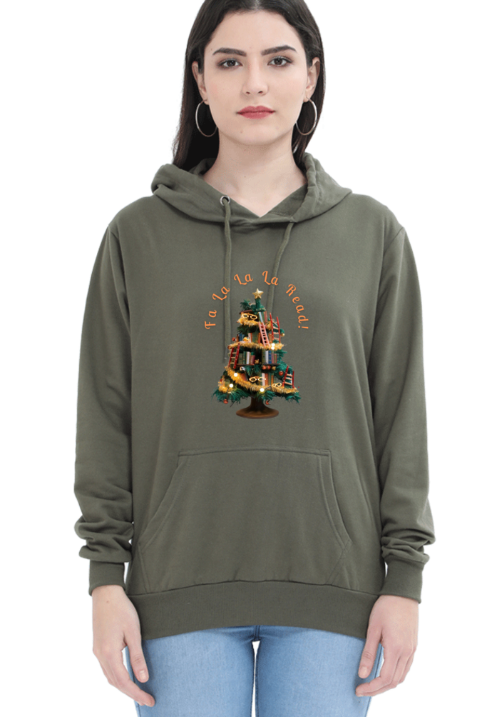 WOMEN || HOODIE SWEATSHIRT || MERRY CHRISTMAS || STREETWEAR || BOOKWORM || BOOK LOVER || CHRISTMAS GIFT || WINTER WEAR