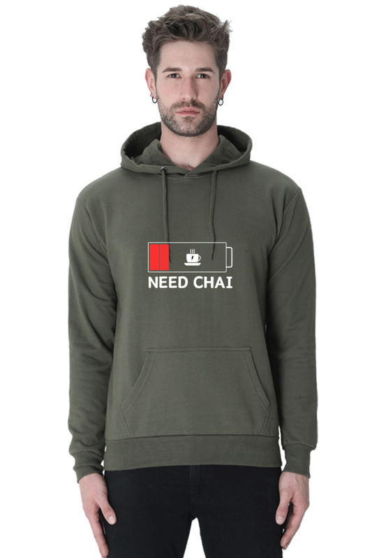 MEN || HOODIE SWEATSHIRT || STREETWEAR || TEA LOVER || TEA ADDICT || NEED CHAI || INDIAN TEA