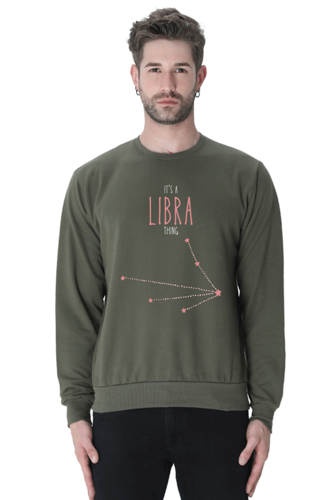 MEN || SWEATSHIRT || ZODIAC SIGN || ASTROLOGY || LIBRA || EXTROVERT || FRIENDLY || STAR || BIRTHDAY || GIFT FOR HIM || WINTER WEAR