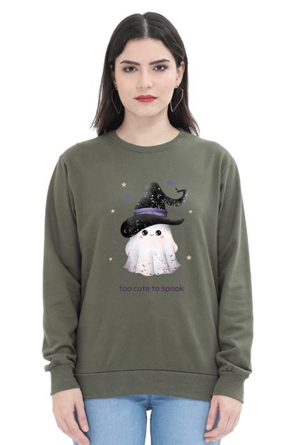 WOMEN || SWEATSHIRT || STREETWEAR || GHOST || HOLIDAY FASHION || SPOOKY || FUNNY || HALLOWEEN || WITCH HAT || CHRISTMAS || CHRISTMAS GIFT || WINTER WEAR