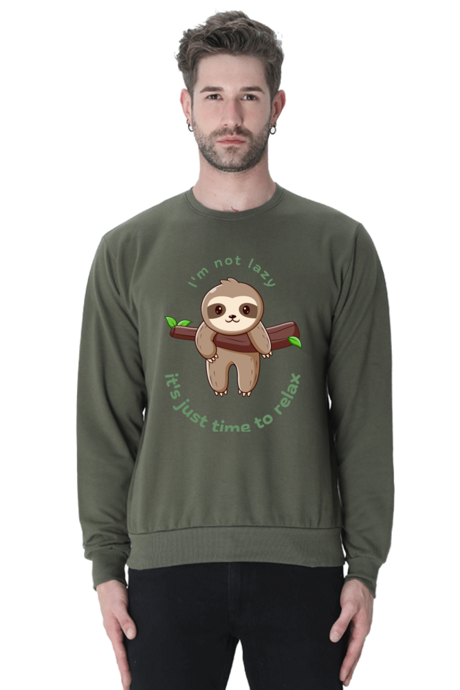 MEN || SWEATSHIRT || STREETWEAR || FUNNY QUOTES || SLOTH || ANIMAL PRINT || ANIMAL LOVER || LAZY || SLOTH LOVER || WINTER WEAR