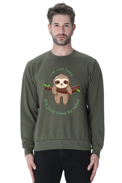 MEN || SWEATSHIRT || STREETWEAR || FUNNY QUOTES || SLOTH || ANIMAL PRINT || ANIMAL LOVER || LAZY || SLOTH LOVER || WINTER WEAR