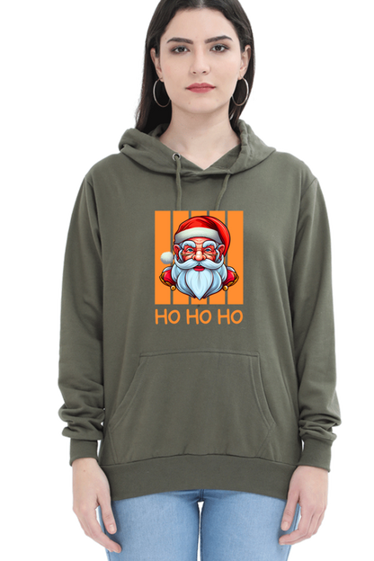 WOMEN || HOODIE SWEATSHIRT || STREETWEAR || MERRY CHRISTMAS || SANTA CLAUS || HO HO HO || HOLIDAY FASHION || CHRISTMAS GIFTS || WINTER WEAR