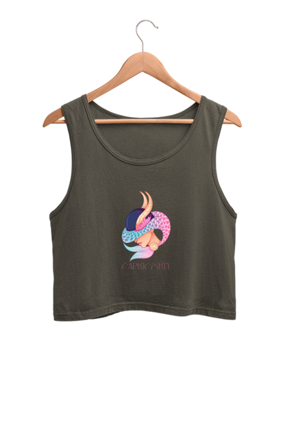 WOMEN || CROP TANK TOP || ZODIAC SIGN || ASTROLOGY ||