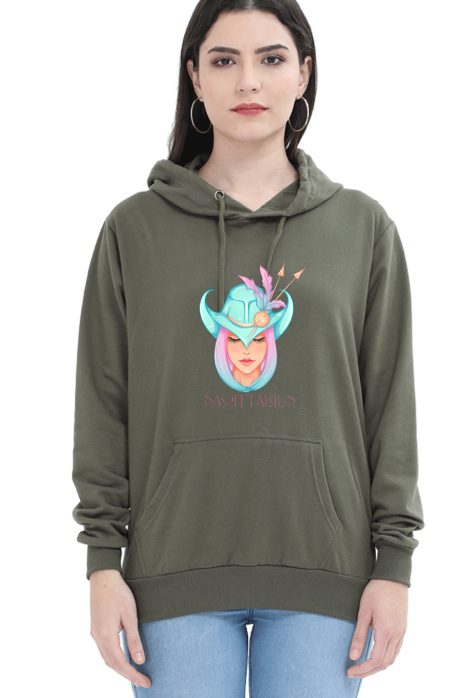 WOMEN || HOODIE SWEATSHIRT || ZODIAC SIGN || ASTROLOGY || SAGITTARIUS || FREEDOM || COWBOY HAT || COWGIRL || BIRTHDAY || GIFT FOR HER