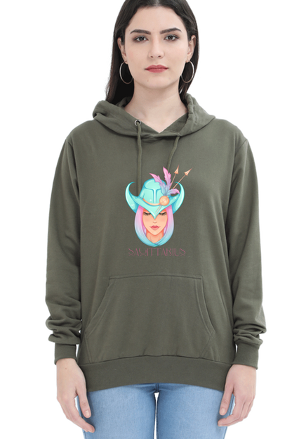 WOMEN || HOODIE SWEATSHIRT || ZODIAC SIGN || ASTROLOGY || SAGITTARIUS || FREEDOM || COWBOY HAT || COWGIRL || BIRTHDAY || GIFT FOR HER